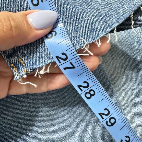 NWT RE/DONE Originals 90s High Rise Ankle Crop Jeans Medium Blue Women 31 - Picture 11 of 11